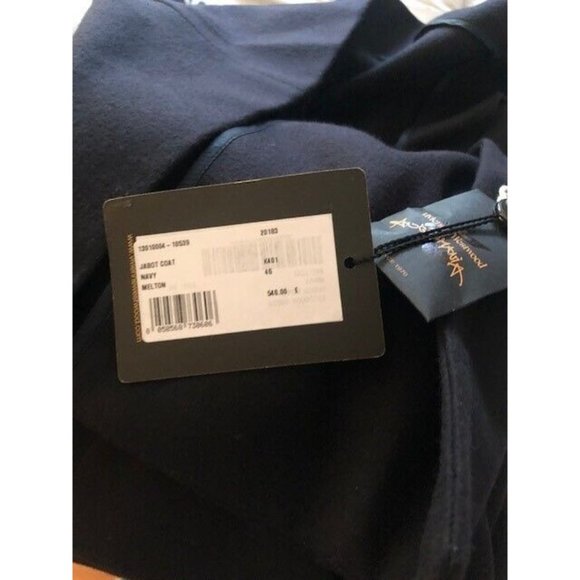 NWT VIVIENNE WESTWOOD SOLD OUT ANGLOMANIA NAVY JABOT MELTON WOOL COAT US 10 - Picture 13 of 13